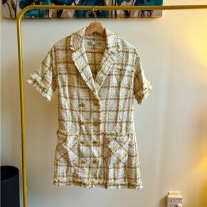 Zara tweed jacket dress